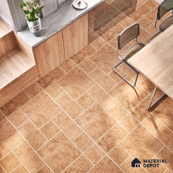 Stone Wall & Floor Tile TL 07201 C Mustang Cotto 2 ft x 4 ft Vitrified Matte Finish - 9 mm | Suitable For Living Room, Bedroom, Dining Area (Sample)