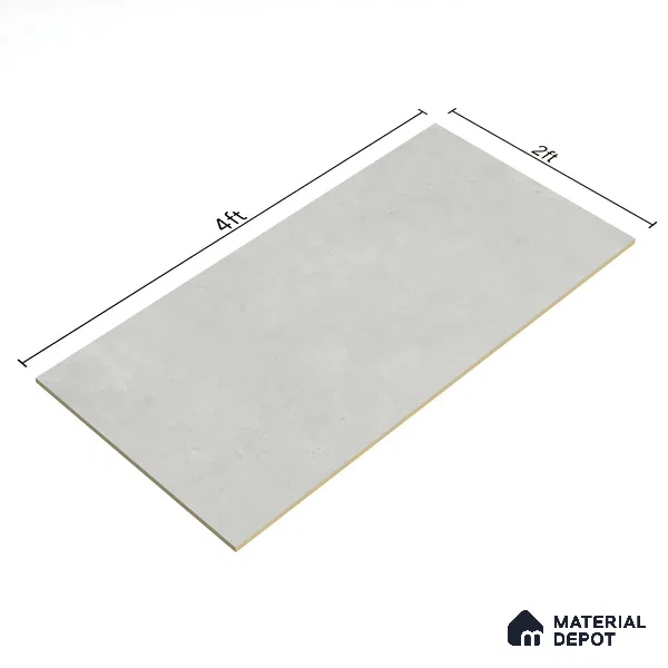 Plain Look Floor & Wall Tile TL 07193 D Talent Grey 2 ft x 4 ft Vitrified Matte Finish - 9 mm
