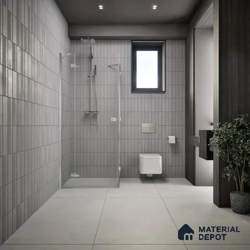 Plain Look Floor & Wall Tile TL 07193 D Talent Grey 2 ft x 4 ft Vitrified Matte Finish - 9 mm