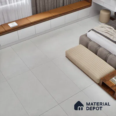 Plain Look Floor & Wall Tile TL 07193 D Talent Grey 2 ft x 4 ft Vitrified Matte Finish - 9 mm