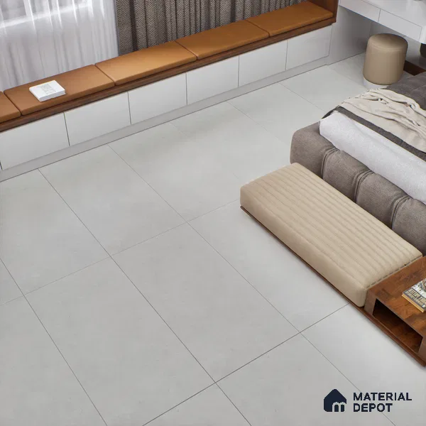 Plain Look Floor & Wall Tile TL 07193 D Talent Grey 2 ft x 4 ft Vitrified Matte Finish - 9 mm