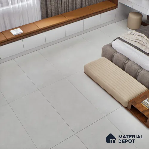 Plain Look Floor & Wall Tile TL 07193 D Talent Grey 2 ft x 4 ft Vitrified Matte Finish - 9 mm
