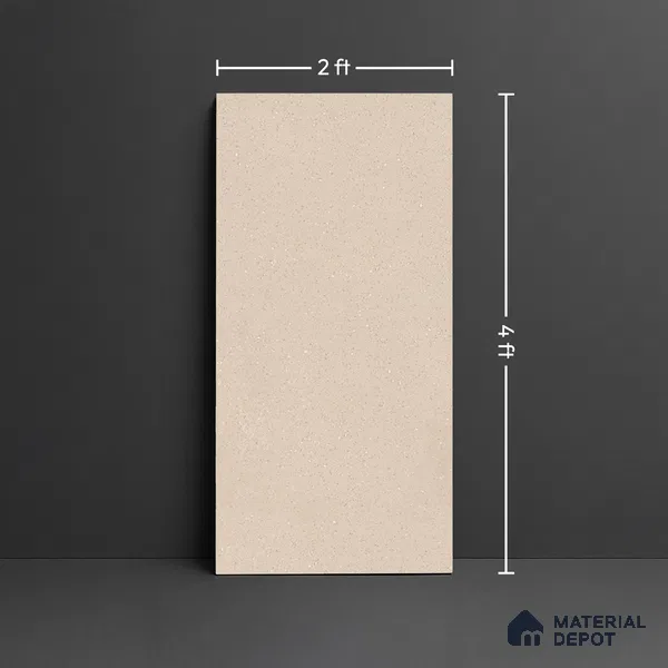 Punch Floor & Wall Tile TL 08031 Saga Beige 4 ft x 2 ft Matte Finish Vitrified Tile - 9 mm | Suitable For Living Room, Bedroom, Bathoom