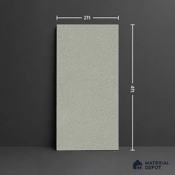 Punch Look Floor & Wall Tile TL 08031 E Saga Green 4 ft x 2 ft Vitrified Matte Finish - 9 mm