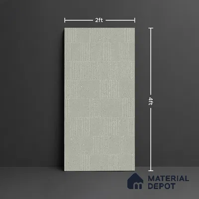 Highlighter Wall Tile TL 08031 F Saga Green Barcode 4 ft x 2 ft Vitrified Matte Finish - 9 mm