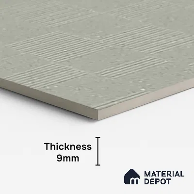 Highlighter Wall Tile TL 08031 F Saga Green Barcode 4 ft x 2 ft Vitrified Matte Finish - 9 mm