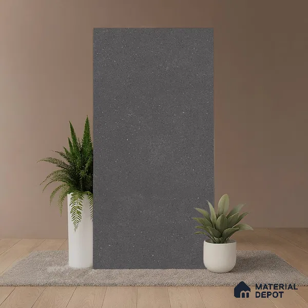 Punch Floor & Wall Tile TL 08031 G Saga Charcoal 4 ft x 2 ft Matte Finish Vitrified Tile - 9 mm | Suitable For Living Room, Bedroom, Bathoom