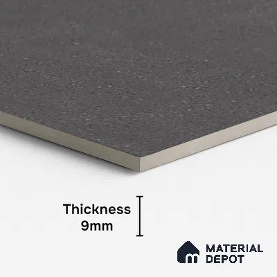 Punch Floor & Wall Tile TL 08031 G Saga Charcoal 4 ft x 2 ft Matte Finish Vitrified Tile - 9 mm | Suitable For Living Room, Bedroom, Bathoom