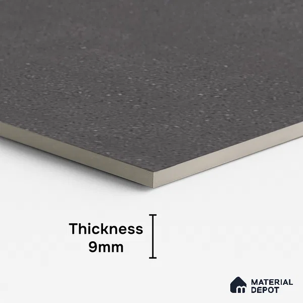 Punch Floor & Wall Tile TL 08031 G Saga Charcoal 4 ft x 2 ft Matte Finish Vitrified Tile - 9 mm | Suitable For Living Room, Bedroom, Bathoom