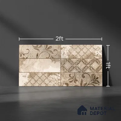 Highlighter Wall Tile TL 06552 B NG Picaso HL 2 ft x 1 ft Ceramic Glossy Finish - 8 mm | Suitable for Living Room, Kitchen & Bathroom (Sample)