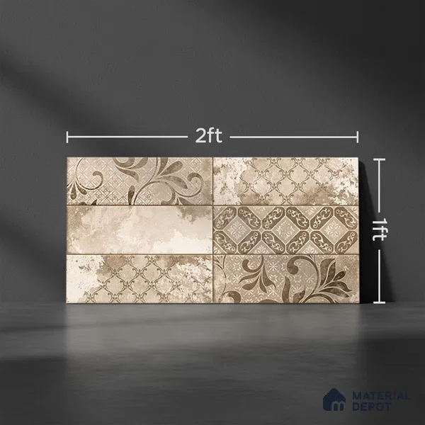 Highlighter Wall Tile TL 06552 B NG Picaso HL 2 ft x 1 ft Ceramic Glossy Finish - 8 mm | Suitable for Living Room, Kitchen & Bathroom (Sample)