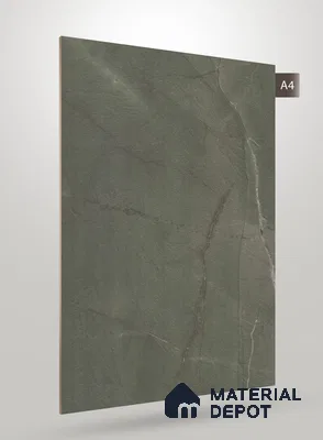 Green Marble Look BG 1779 8 ft x 4 ft Texture Finish Decorative Laminate - 1.25 mm | Suitable for TV Unit, Wardrobe, Kitchen Cabinets