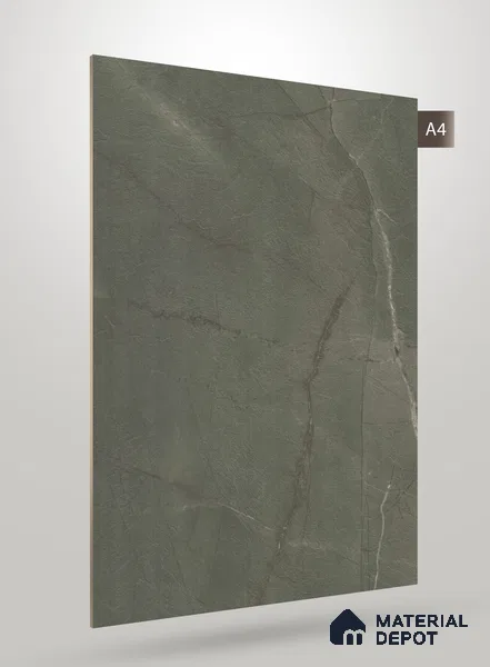 Green Marble Look BG 1779 8 ft x 4 ft Texture Finish Decorative Laminate - 1.25 mm | Suitable for TV Unit, Wardrobe, Kitchen Cabinets