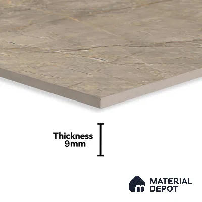 Marble Floor & Wall Tile TL 05619 B Brown Sagon 4 ft x 2 ft Matte Finish Vitrified Tile - 9 mm