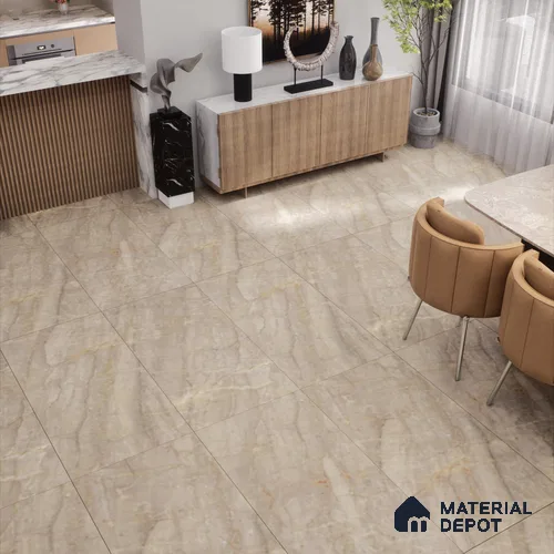 Marble Floor & Wall Tile TL 05619 B Brown Sagon 4 ft x 2 ft Matte Finish Vitrified Tile - 9 mm