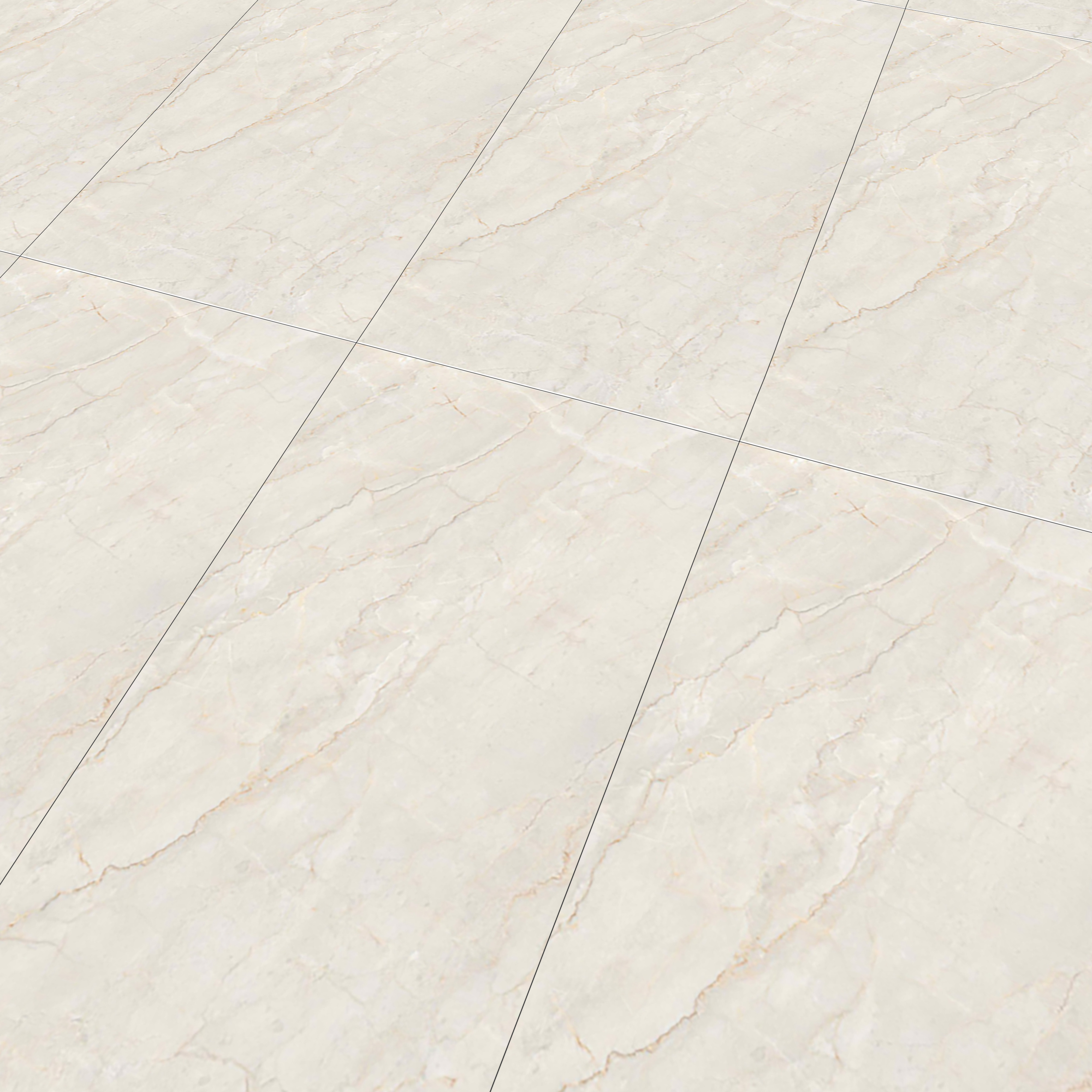 Marble Floor & Wall Tile TL 05619 Bianco Sagon 4 ft x 2 ft Matte Finish Vitrified Tile - 9 mm