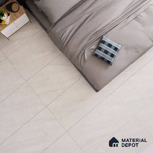 Marble Floor & Wall Tile TL 05619 Bianco Sagon 4 ft x 2 ft Matte Finish Vitrified Tile - 9 mm