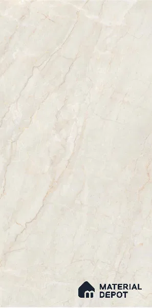 Marble Floor & Wall Tile TL 05619 Bianco Sagon 4 ft x 2 ft Matte Finish Vitrified Tile - 9 mm