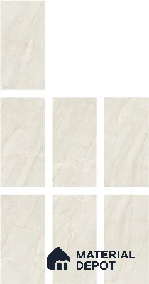 Marble Floor & Wall Tile TL 05619 Bianco Sagon 4 ft x 2 ft Matte Finish Vitrified Tile - 9 mm