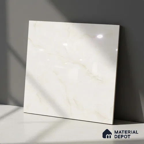 TL 02930 Bisque Cream 2 ft x 2 ft Glossy Finish Vitrified Floor & Wall Tile - 9.5 mm
