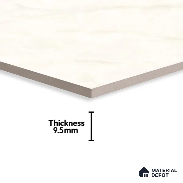 TL 02930 Bisque Cream 2 ft x 2 ft Glossy Finish Vitrified Floor & Wall Tile - 9.5 mm