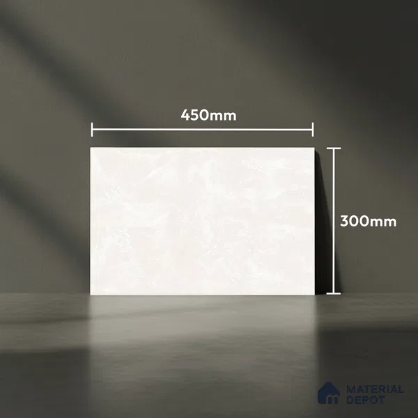 TL 01910 A Bisque Cream Light 18 x 12 inch Glossy Finish Ceramic Wall Tile - 6 mm