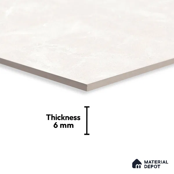 TL 01910 A Bisque Cream Light 18 x 12 inch Glossy Finish Ceramic Wall Tile - 6 mm