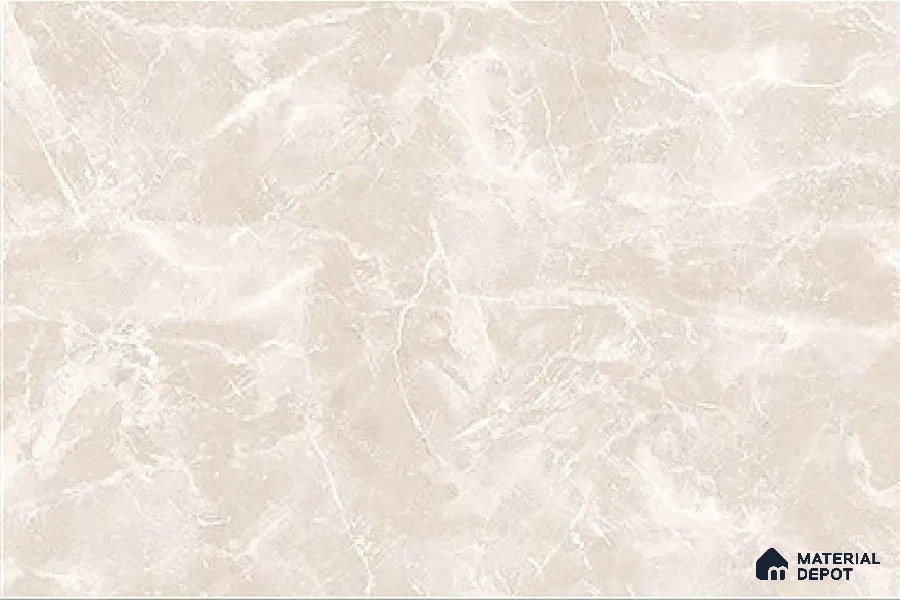 TL 01910 C Marble White Dark 18 x 12 inch Glossy Finish Ceramic Wall Tile - 6 mm