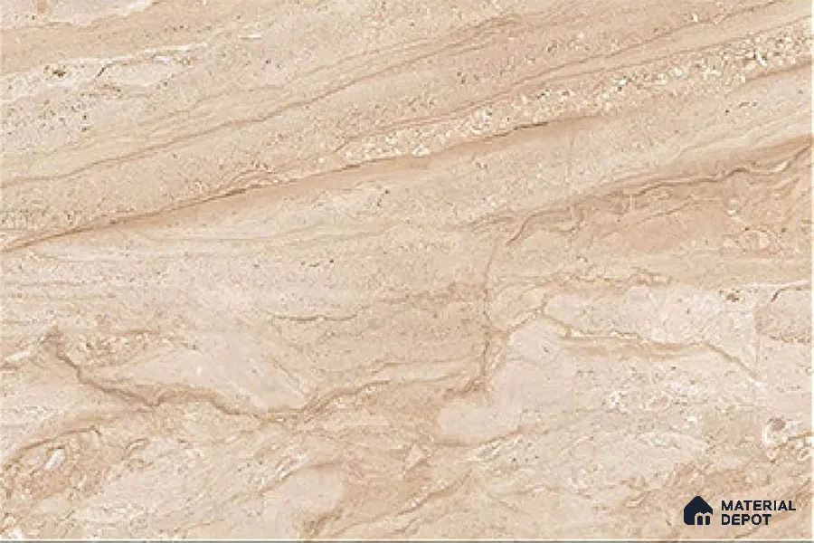 TL 01897 C Brownish Cream Dark 18 x 12 inch Glossy Finish Ceramic Wall Tile - 6 mm