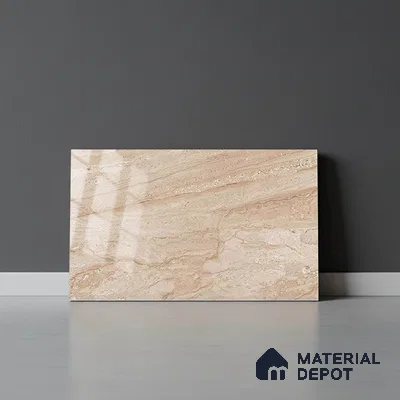 TL 01897 C Brownish Cream Dark 18 x 12 inch Glossy Finish Ceramic Wall Tile - 6 mm