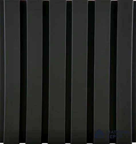 Black Plain Colour Louver Black 109 9 ft x 4.7 inch MDF Panel - 18 mm | Suitable for Feature Wall, TV Unit & Living Room | Width is Subjected to 5% Variation