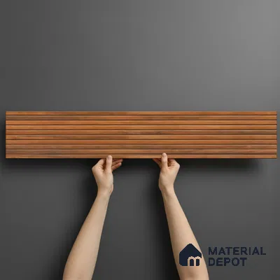 Wood Look Floor Tile TL 06578 C Ipe Out Nature 35 Inch x 6 Inch Vitrified Matte Finish - 9 mm | 2-3 mm Spacer is Mandatory (Sample)