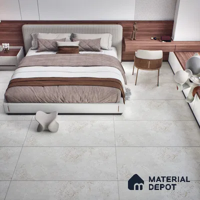 Stone Look Floor Tile TL 06647 B Briona White 4 ft x 2 ft Vitrified Matte Finish - 9 mm | (Random 4) | Suitable for Living Room, Bedroom, Bathroom, Kitchen, Office, Elevation & Dining