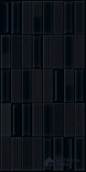 TL 00703 Black Charcoal Matte Finish 4 ft x 2 ft Full Body Vitrified Tile - 9 mm (Sample)