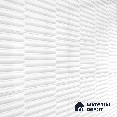 Faux Subway Wall Tile TL 06508 B  White 1808 24 inch x 12 inch Ceramic Glossy Finish - 8 mm | Suitable for Accent / Feature Walls, Bathroom, Kitchen Wall & Backsplashes | Please Expect a Slight Variation of Pattern