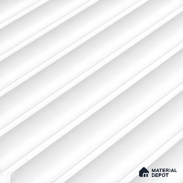 Faux Subway Wall Tile TL 06508 B White 1808 24 inch x 12 inch Ceramic Glossy Finish - 8 mm | Suitable for Accent / Feature Walls, Bathroom, Kitchen Wall & Backsplashes | Please Expect a Slight Variation of Pattern