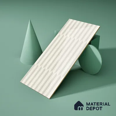 Faux Subway Wall Tile TL 06508 C  SR GL 8072 24 inch x 12 inch Ceramic Glossy Finish - 8 mm | Suitable for Accent / Feature Walls, Bathroom, Kitchen Wall & Backsplashes | Please Expect a Slight Variation of Pattern (Sample)