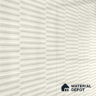 Faux Subway Wall Tile TL 06508 C  SR GL 8072 24 inch x 12 inch Ceramic Glossy Finish - 8 mm | Suitable for Accent / Feature Walls, Bathroom, Kitchen Wall & Backsplashes | Please Expect a Slight Variation of Pattern (Sample)