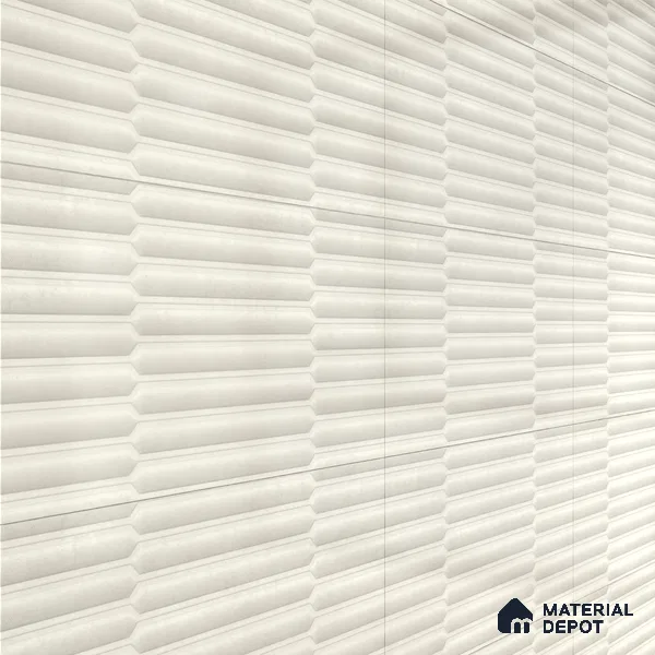 Faux Subway Wall Tile TL 06508 C  SR GL 8072 24 inch x 12 inch Ceramic Glossy Finish - 8 mm | Suitable for Accent / Feature Walls, Bathroom, Kitchen Wall & Backsplashes | Please Expect a Slight Variation of Pattern (Sample)