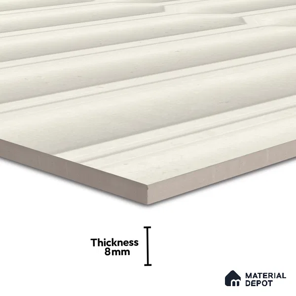 Faux Subway Wall Tile TL 06508 C  SR GL 8072 24 inch x 12 inch Ceramic Glossy Finish - 8 mm | Suitable for Accent / Feature Walls, Bathroom, Kitchen Wall & Backsplashes | Please Expect a Slight Variation of Pattern (Sample)