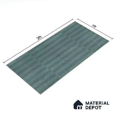 Faux Subway Wall Tile TL 06508 D  SR GL 8073 24 inch x 12 inch Ceramic Glossy Finish - 8 mm | Suitable for Accent / Feature Walls, Bathroom, Kitchen Wall & Backsplashes | Please Expect a Slight Variation of Pattern