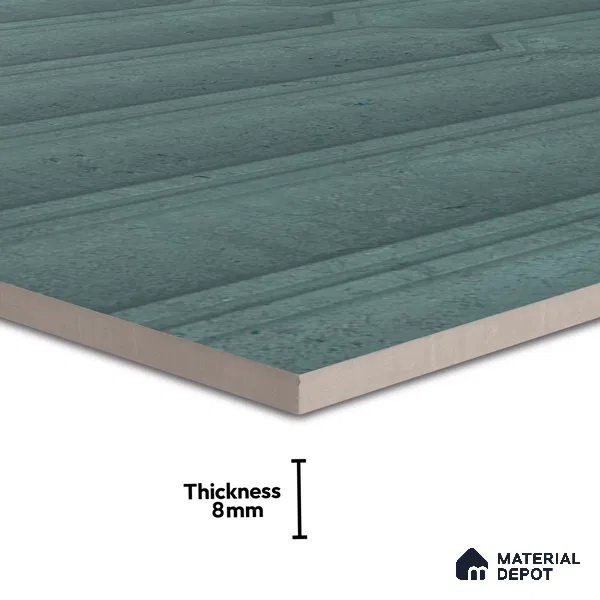 Faux Subway Wall Tile TL 06508 D  SR GL 8073 24 inch x 12 inch Ceramic Glossy Finish - 8 mm | Suitable for Accent / Feature Walls, Bathroom, Kitchen Wall & Backsplashes | Please Expect a Slight Variation of Pattern