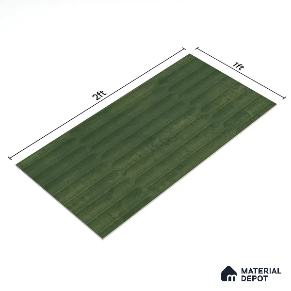 Faux Subway Wall Tile TL 06508 E  SR GL 8091 24 inch x 12 inch Ceramic Glossy Finish - 8 mm | Suitable for Accent / Feature Walls, Bathroom, Kitchen Wall & Backsplashes | Please Expect a Slight Variation of Pattern (Sample)