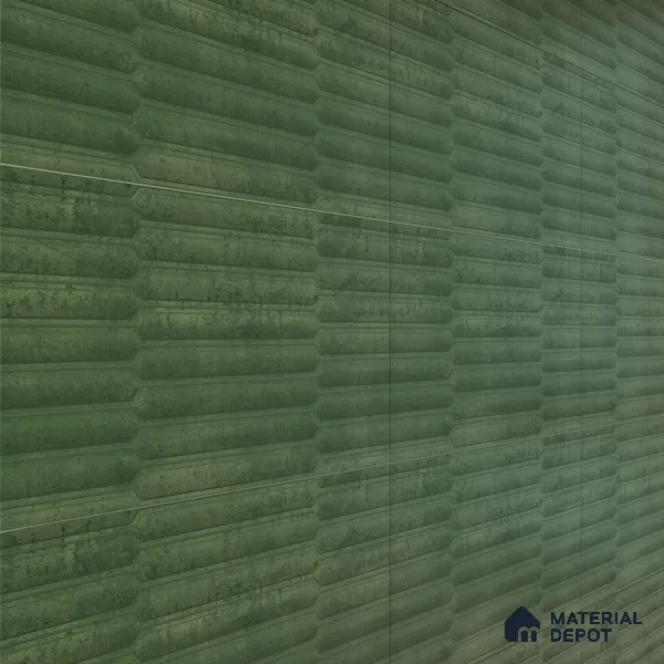 Faux Subway Wall Tile TL 06508 E  SR GL 8091 24 inch x 12 inch Ceramic Glossy Finish - 8 mm | Suitable for Accent / Feature Walls, Bathroom, Kitchen Wall & Backsplashes | Please Expect a Slight Variation of Pattern (Sample)