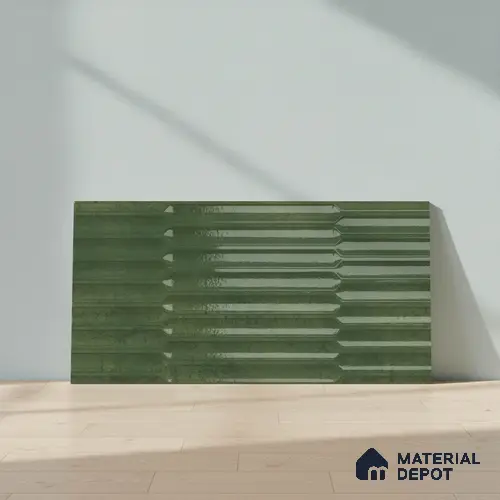 Faux Subway Wall Tile TL 06508 E SR GL 8091 24 inch x 12 inch Ceramic Glossy Finish - 8 mm | Suitable for Accent / Feature Walls, Bathroom, Kitchen Wall & Backsplashes | Please Expect a Slight Variation of Pattern