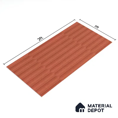 Faux Subway Wall Tile TL 06508 F  SR GL 8095 24 inch x 12 inch Ceramic Glossy Finish - 8 mm | Suitable for Accent / Feature Walls, Bathroom, Kitchen Wall & Backsplashes | Please Expect a Slight Variation of Pattern