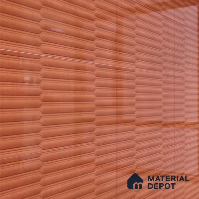 Faux Subway Wall Tile TL 06508 F  SR GL 8095 24 inch x 12 inch Ceramic Glossy Finish - 8 mm | Suitable for Accent / Feature Walls, Bathroom, Kitchen Wall & Backsplashes | Please Expect a Slight Variation of Pattern