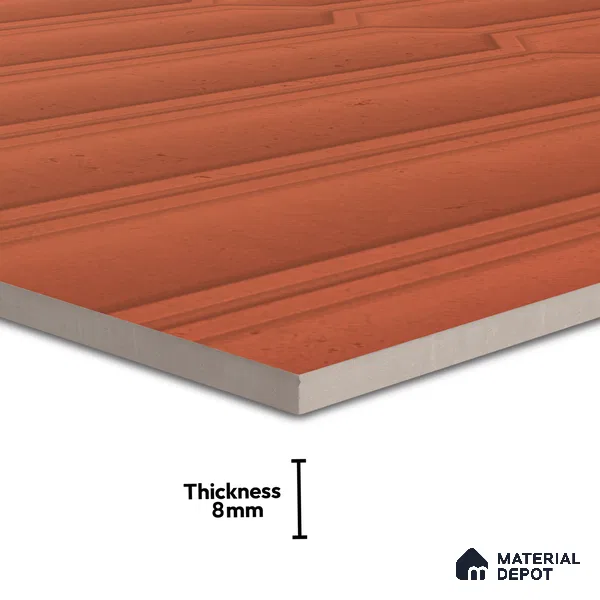 Faux Subway Wall Tile TL 06508 F SR GL 8095 24 inch x 12 inch Ceramic Glossy Finish - 8 mm | Suitable for Accent / Feature Walls, Bathroom, Kitchen Wall & Backsplashes | Please Expect a Slight Variation of Pattern