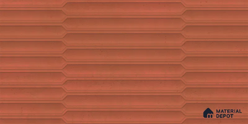 Faux Subway Wall Tile TL 06508 F  SR GL 8095 24 inch x 12 inch Ceramic Glossy Finish - 8 mm | Suitable for Accent / Feature Walls, Bathroom, Kitchen Wall & Backsplashes | Please Expect a Slight Variation of Pattern