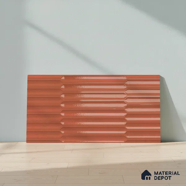 Faux Subway Wall Tile TL 06508 F SR GL 8095 24 inch x 12 inch Ceramic Glossy Finish - 8 mm | Suitable for Accent / Feature Walls, Bathroom, Kitchen Wall & Backsplashes | Please Expect a Slight Variation of Pattern
